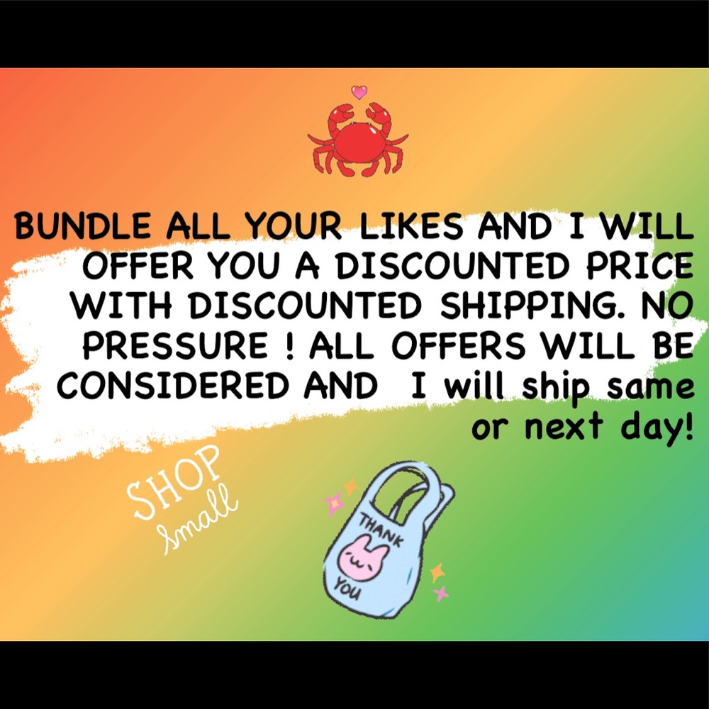 All offers considered! All items gently worn or new! Smoke free home!